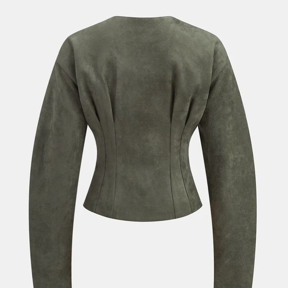 Women's Olive Green Jacket - Picture 2 of 3